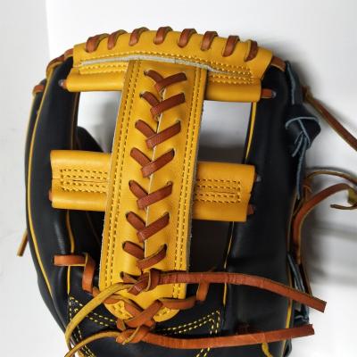 China 11.75 Inch Straight Throw Baseball Glove Adult Leather USA Steerhide Logo Custom Pitcher for sale