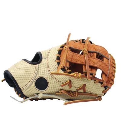 China Professional custom leather kip leather youth first base refined open baseball gloves manufactures for sale