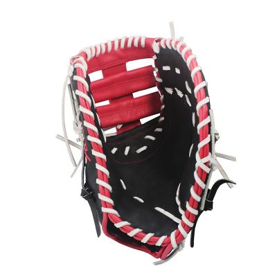 China First Base Refined Leather Gloves Whip Leather Baseball Glove Adult for sale