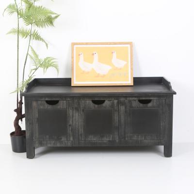 China Retro Furniture Design Wooden Storage Leisure Bench Bench With Wooden Drawers For Living Room for sale