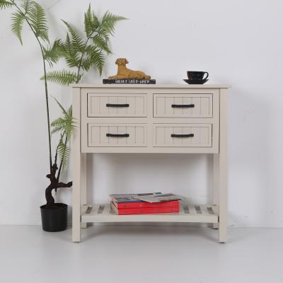 China Tile Design Contemporary 4 Drawers Pick Up Bottom Frame Wood To Store Desk Content Console Table for sale