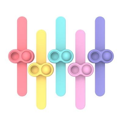 China Newest Foam Anti Stress Wristband Push Noise Bubble Bracelet Fidget Toy Wearable Fidget Hand Finger Press Toy for Kids and Adults for sale