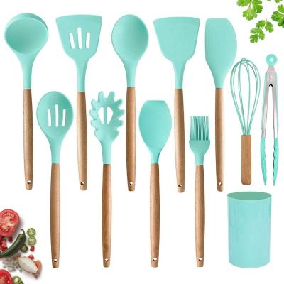 China China Manufacture Sustainable Food Grade Silicone Cooking Kitchen Tools Silicone Kitchen Utensil Set Set for sale