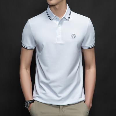 China 2022 Hot Sales Anti-Wrinkle High Quality Cotton Polo Shirt For Men's Summer Quick Dry Custom Elastic Casual Men's Short Sleeve for sale