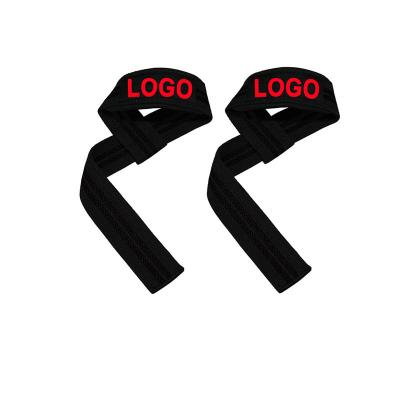 China Gym Straps Fitness Easy Lifting Customized Wrist Wraps Padded Weightlifting Wrist Strap for sale