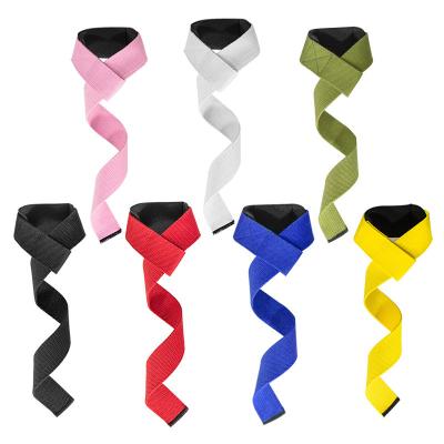 China Hot Selling Easy Gym Straps Wrist Lift Wraps For Weightlifting Wrist Pull Up Strap Customized Woven Wrist Strap for sale