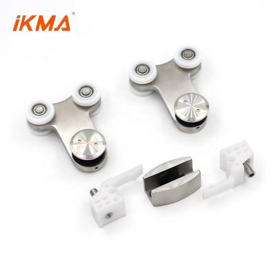 China Modern Made In China Stainless Steel Bathroom Black Shower Door Hardware Accessories for sale