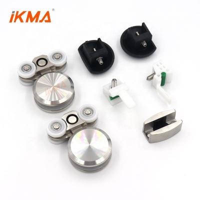 China Modern Made In China Stainless Steel Bathroom Black Shower Door Hardware Accessories for sale