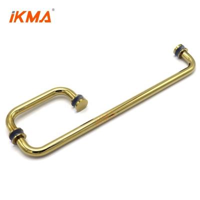 China Modern double side square shower door handle in China door and window handles stainless steel technical support online NC 201/304/316; GUA for sale