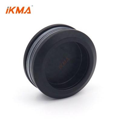 China Modern High Quality Black Stainless Steel 304 Or Zinc Style Pull Round Double Sided Sliding Shower Glass Door Knobs for sale