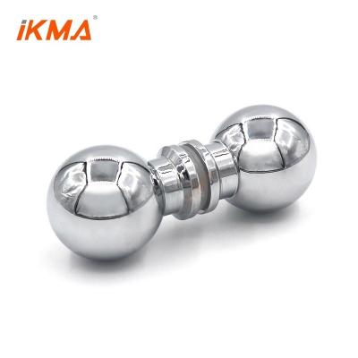 China 450 Millimeter Modern High Quality Polished Glass Door Handle 304 Stainless Steel Ladder Back Straight Pull Style for sale