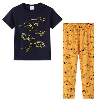 China High Quality Customized Thermal Short Sleeve Cotton Printing Comfortable Children's Terminal Underwear For Kids Boys Pajamas for sale