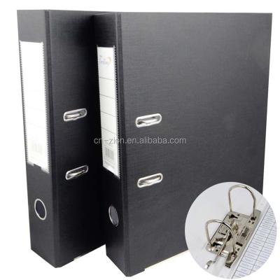 China Gift Wholesale Two Hole Folder A4 Size Black Color Business Paper Folder for sale