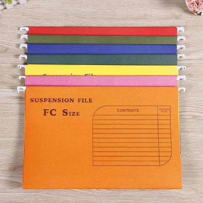 China 2017 office supply A4 folders/high quality paper suspension folders/colorful hanging folder for sale