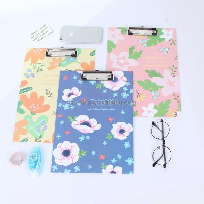 China School Customized Plastic Clipboard PP Clipboard Flower Board Data Holder Eco-Friendly Reactive Paper Stationery Office / Office Supply for sale