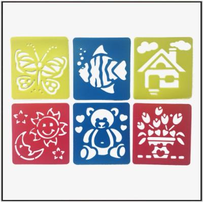 China Kids Drawing PP Plastic Designs Drawing Stencil Set For Kids Art Stencil for sale