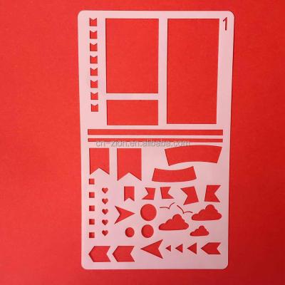 China New Design Amazon DIY Diary Hot Sale Planner Hollow Art Stencil Children Drawing / Plastic Stencil Plastic Stencil Kids for sale