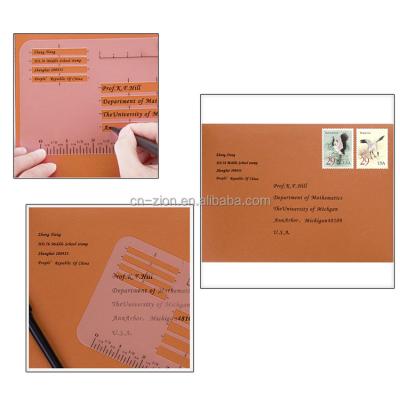 China Template Amazon Lettering and Envelope Addressing Guide 4 Stencil Templates-in-1, fits a wide range of stationery and envelopes for sale