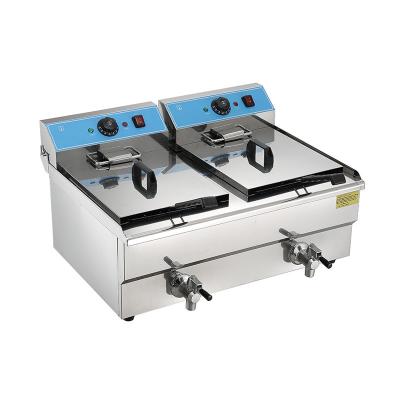 China Commercial Modern Broaster Chicken Fryer Industrial Deep Fryer With 2 Tank for sale