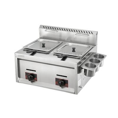 China Commercial French Fries Chicken Commercial Gas Deep Fryer With Temperature Control for sale