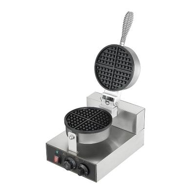 China Thermostat Adjustable Mini Electric Circle Belgian Waffle Maker Machine For Commercial Household for sale