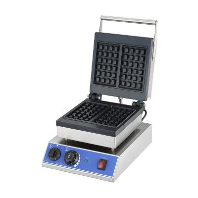 China Wholesale Custom Commercial Adjustable Thermostat Stainless Steel Electric Waffle Makers For Restaurant for sale