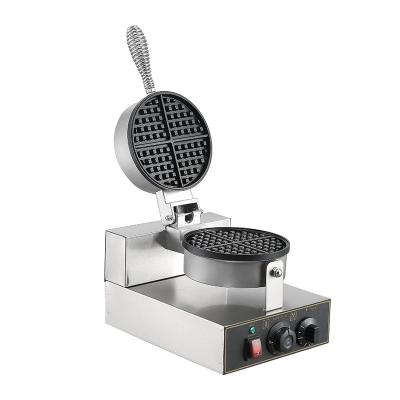 China Thermostat Adjustable High Quality Round Single Head Electric Egg Waffle Maker Machine for sale