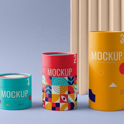 China Recycled Materials Cylinder Box Paper Tube Packaging For Tea Food Candle Current ODM Free Sample Free OEM Design for sale