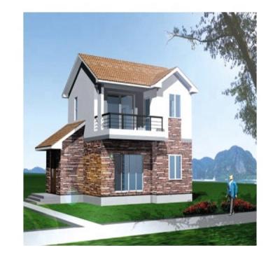 China Modern Steel Structure Villa New Design Duplex Floor Lightweight Prefab Mobile Home for sale