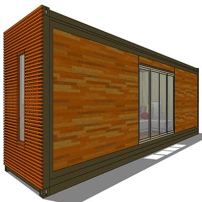 China Modern Modular 20/40Ft Modern Chinese Wooden Color Prefab Container House for sale