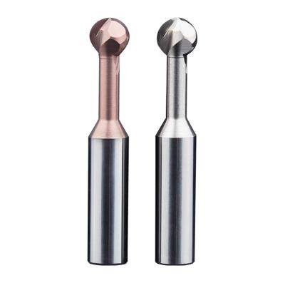 China New Process CNC Machining Center HRC55Arch Carbide End Mills Lollipop Milling Cutter Cutting Tools For Aluminum With CNC Carbide Cutters for sale