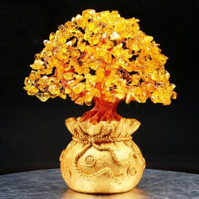 China Chinese style decorations feng shui home gifts fortune tree china manufacturers lucky tree citrins money tree ornaments wholesale for sale