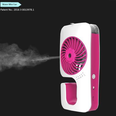 China 3 Adjustable Shifts 2017 Promotional Mini USB Rechargeable Water Cooling Handheld Fan for sale