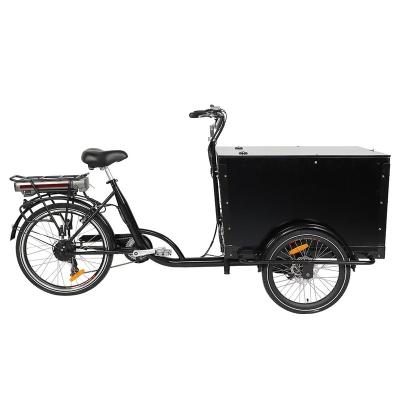 China 48V250W Disc Brake 48V250W Electric Cargo Tricycles 3 Wheel Electric Cargo Bike Hydraulic Lithium Battery Electric Cargo Bike for sale