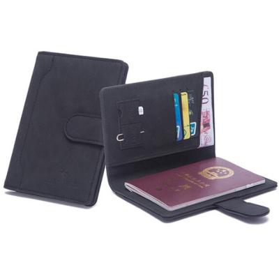 China New High Quality Vintage Passport Cover Leather Man Women Travel Passport Holder with Credit Card Holder Case Wallet Protector Cover for sale