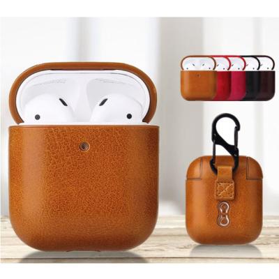 China New Luxury High Quality Genuine Leather Genuine Leather Earphone Charging Sleeve Protective Sleeve Case Cover For for sale