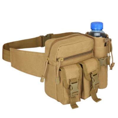 China Anti-theft Tactical Waist Pack Men Water Bottle Phone Pouch Nylon Outdoor Sports Army Waist Belt Military Climbing Camping Bag for sale