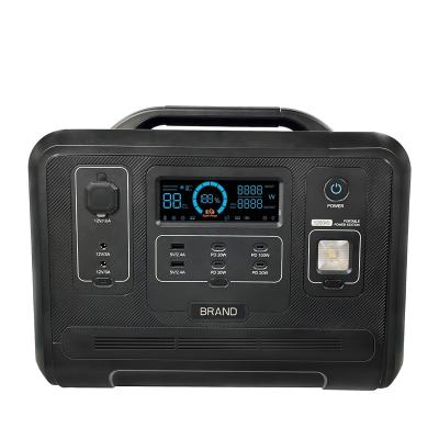 China 1200wh High Power AC Porcelain Power Station Type C Portable Generator With Led Light for sale