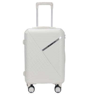 China More Colorful Wholesale Business/Travel Factory Price For Single Set Hard PP Suitcase Case Luggage 3pcs for sale