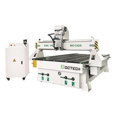 China Woodworking Machinery Roctech Router CNC Router 1325 Wood Carving Machine For T-Slot Axis DSP Italy HSD Stepper Motor 6KW Vacuum Aluminum Table for sale