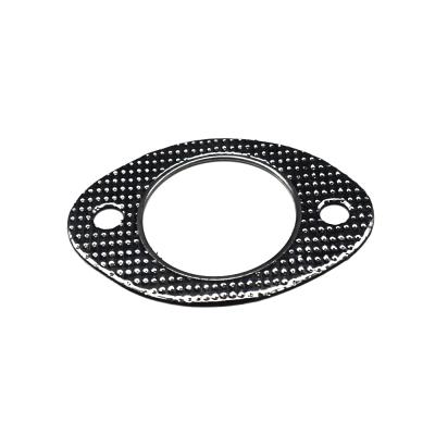 China Universal Sealing Hardware High Temperature Exhaust Gasket Pipe 3 Inch Pipe Diameter 2 Bolt Holes for sale