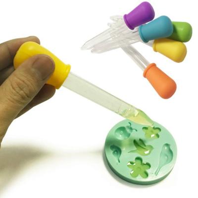 China Custom plastic micro liquid pipette baster dropper 5ml jelly candy and gummy candy mini for sale