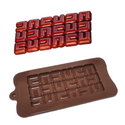 China New Design Sustainable Silicone Resin Molds Food Silicone Candy Molds Cake Decorating Tools 3d Chocolate Mold for sale