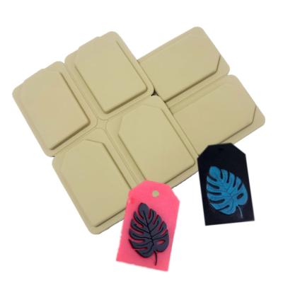 China Viable Silicone Resin Aromatherapy Wax Die Creative Leaves Gypsum Scented Candles Molds For Soap Molds for sale