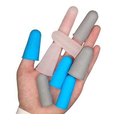 China 2019 New Product Water Proof Reusable Finger Cradles Gloves Silicone Finger Tip Protector For Finger Typing Cover for sale