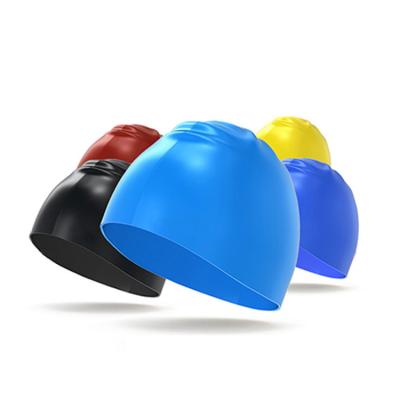 China Waterproof Custom Diving Hat / Swimming Bathing Hat / Logo Silicone Swim Cap for sale