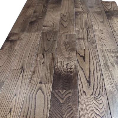 China Wood Floor BRUSHED Similar Line Product FASHIONABLE Solid Chestnut or Traditional Oak Natural COLOR for sale