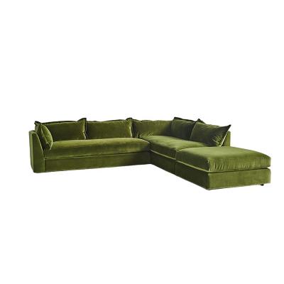 China Velvet Sectionals Removable Cover YASITE Upolstery Fabric Material Modular Corner Sofa For Living Room Furniture for sale