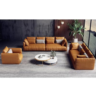 China PU Sofa Japanese Floor Seat Sectional Leather Loveseat Sofa Set Furniture Made of High Quality YASITE Modern PVC Leather for sale