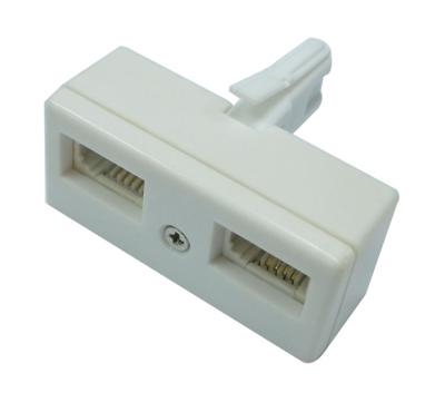 China TWO-WAY UK style FX-UK20 BT telecom parts new phone jack splitter/splitter for wholesales FX-UK20 for sale